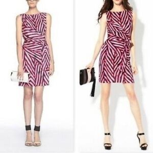 Diane Von Furstenberg DVF wrap dress navy and fucsia — Size 10 EUC